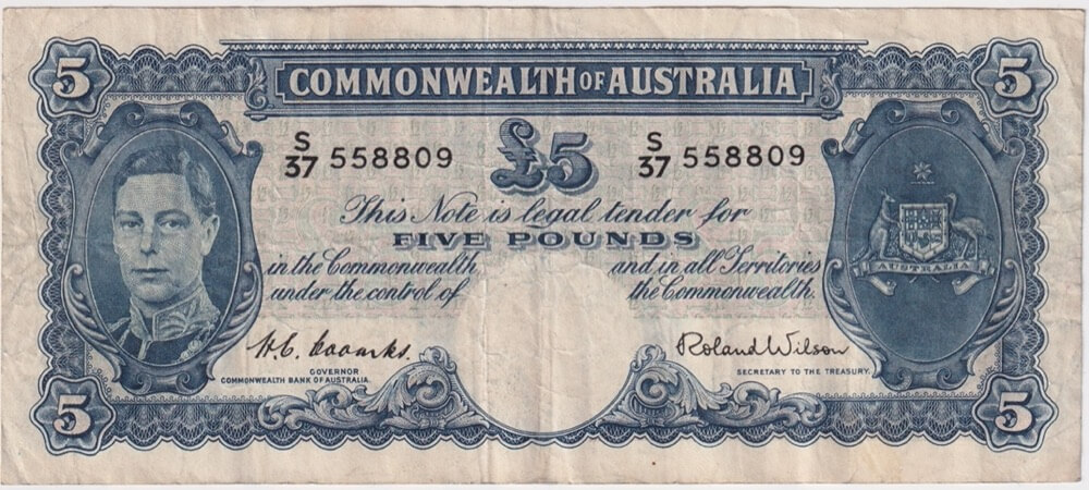1952 Five Pound Coombs/Wilson R48 Very Fine product image