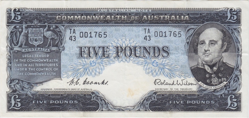 1954 Five Pound Coombs/Wilson R49 about EF product image