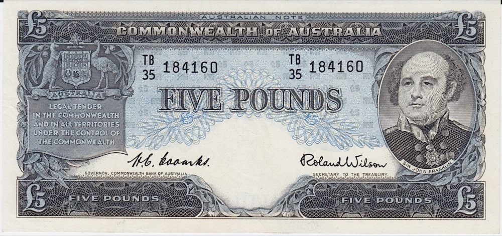 1954 Five Pound Coombs/Wilson R49 Extremely Fine product image