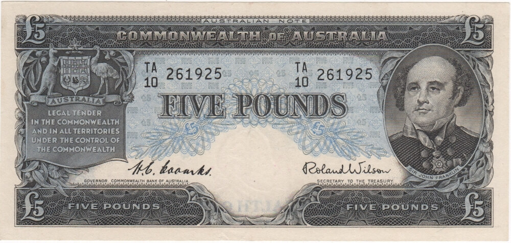 1954 Five Pound Coombs/Wilson R49 good VF product image