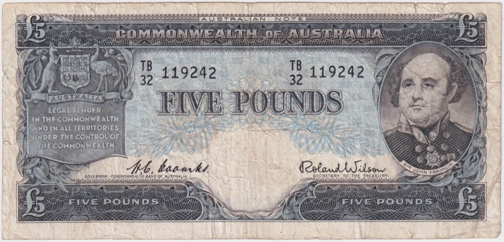 1954 Five Pound Coombs/Wilson R49 Very Good product image