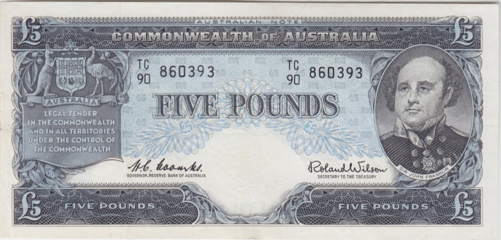 1960 Five Pound Coombs/Wilson R50 Extremely Fine product image
