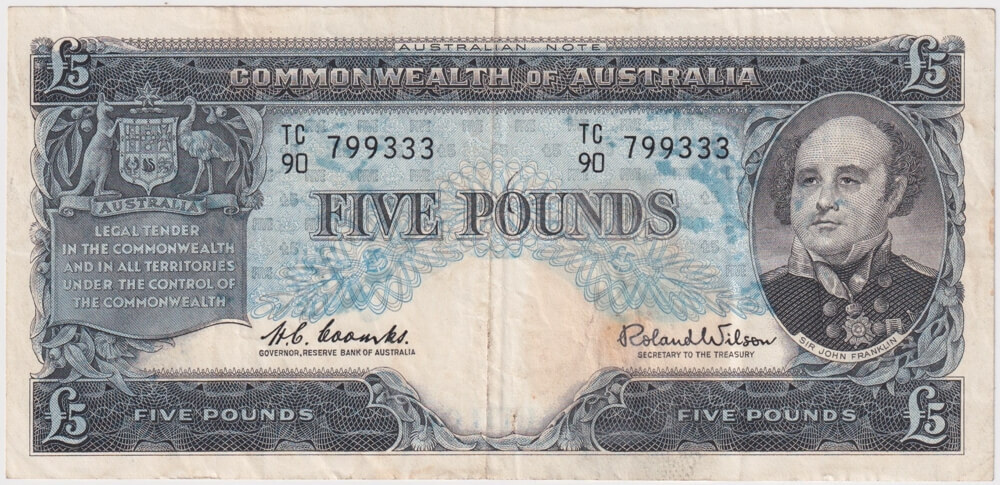1960 Five Pound Coombs/Wilson R50 Fine product image