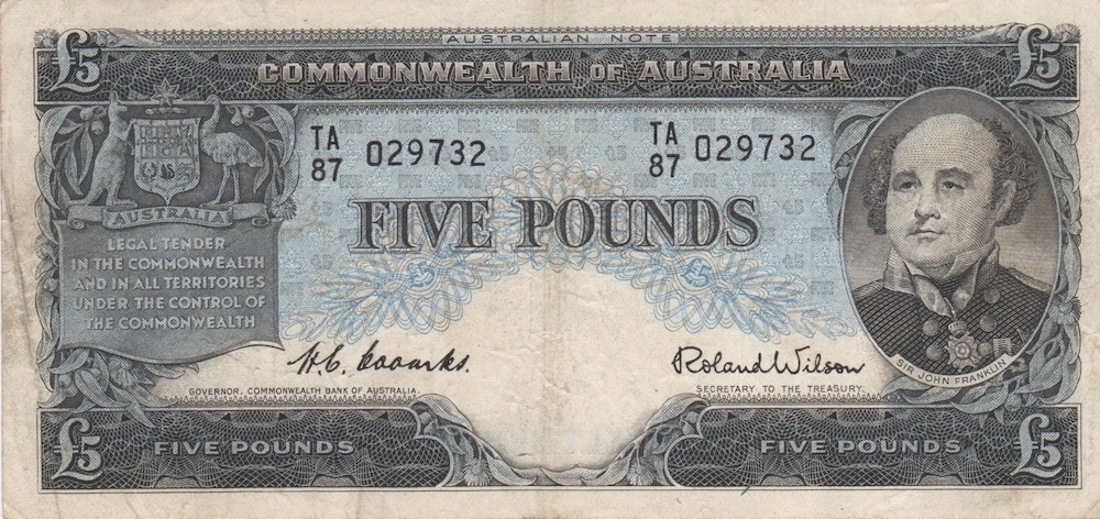 1960 Five Pound Coombs/Wilson R50 Very Fine product image