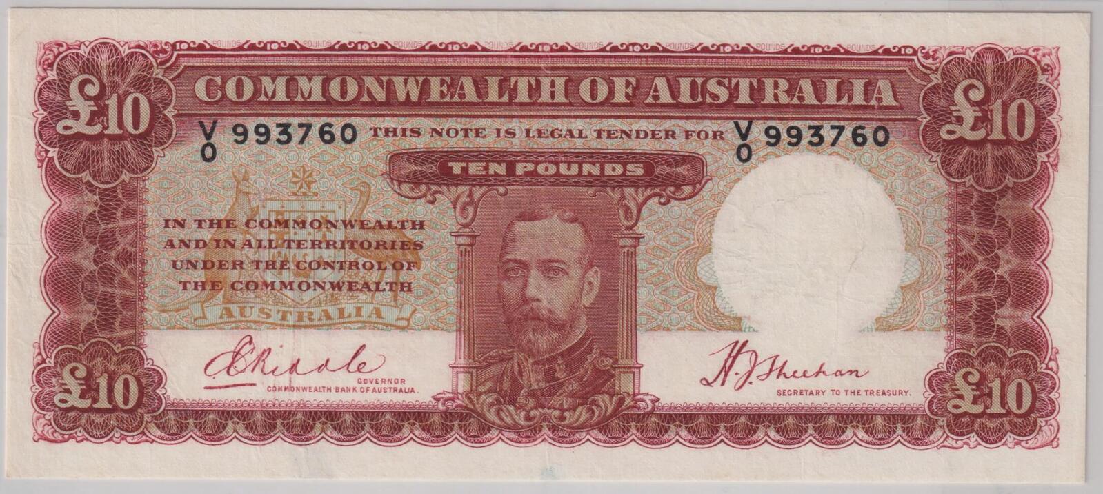 1934 Ten Pound Riddle/Sheehan R57 PMG VF25 product image