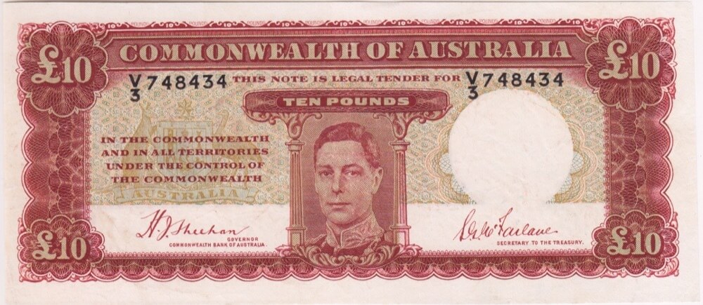 1940 Ten Pound Sheehan/McFarlane R58 about VF product image