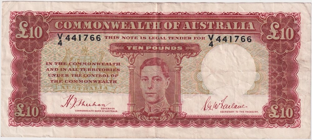 1940 Ten Pound Sheehan/McFarlane R58 Very Fine product image