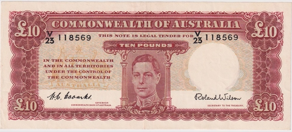 1952 Ten Pound Coombs/Wilson R61 good EF product image