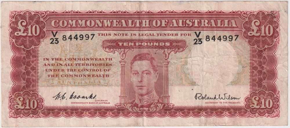 1952 Ten Pound Coombs/Wilson R61 Very Fine product image