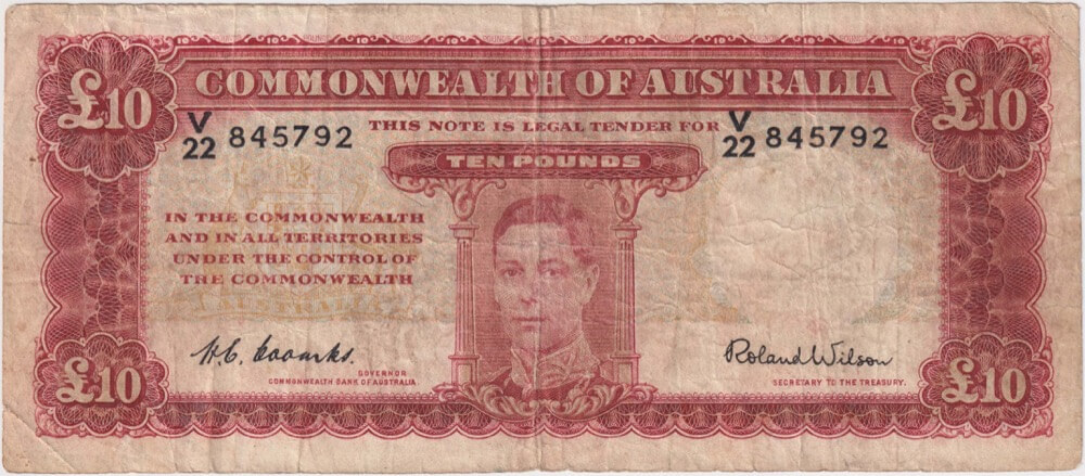 1952 Ten Pound Coombs/Wilson R61 Very Good product image