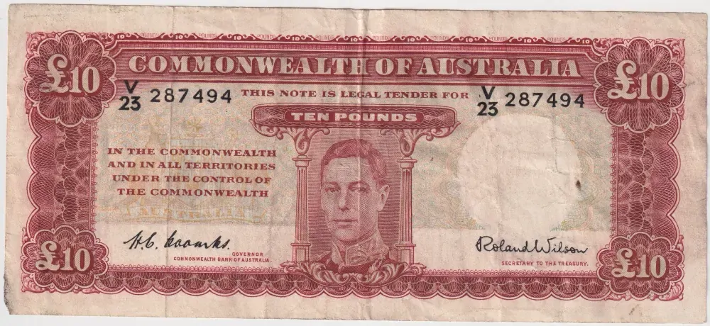 1952 Ten Pound Coombs/Wilson R61 Very Good product image