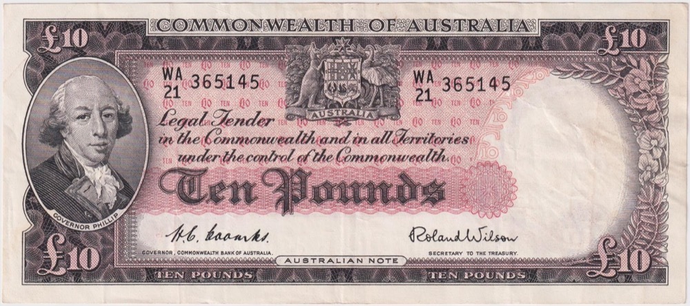 1954 Ten Pound Coombs/Wilson R62 about EF product image