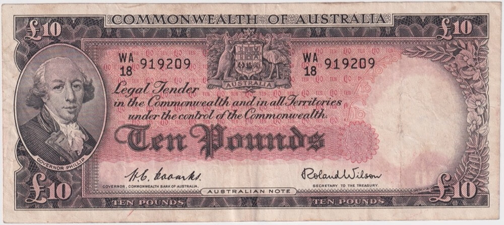 1954 Ten Pound Coombs/Wilson R62 good VF product image