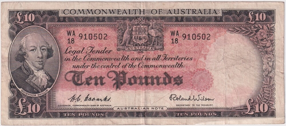 1954 Ten Pound Coombs/Wilson R62 Very Fine product image