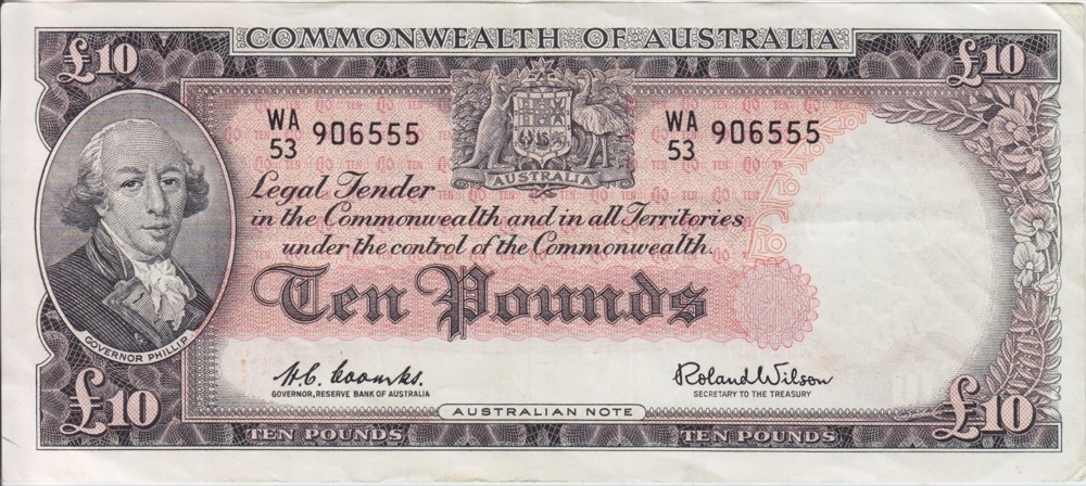 1960 Ten Pound Coombs/Wilson R63 about EF product image