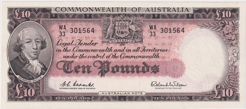 1960 Ten Pound Coombs/Wilson R63 Extremely Fine product image