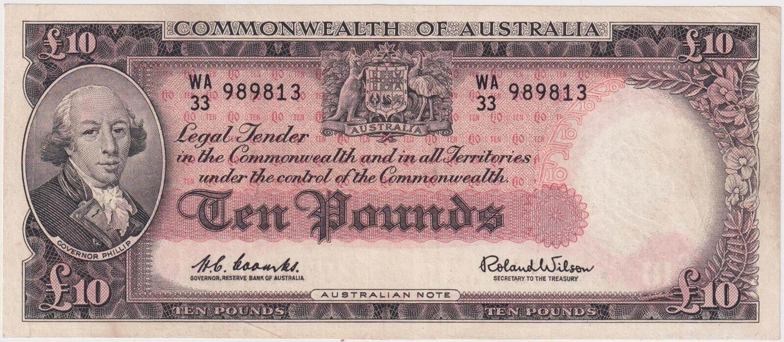 1960 Ten Pound Coombs/Wilson R63 good VF product image