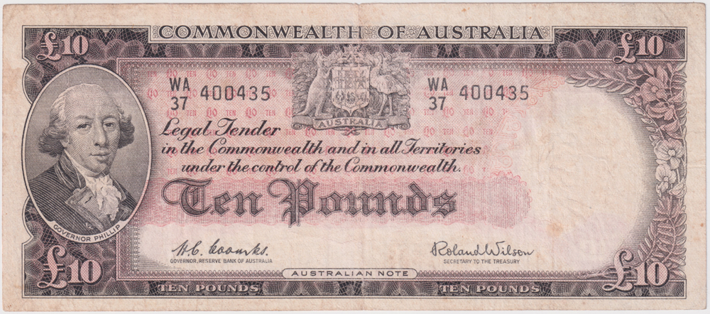 1960 Ten Pound Coombs/Wilson R63 Very Good product image