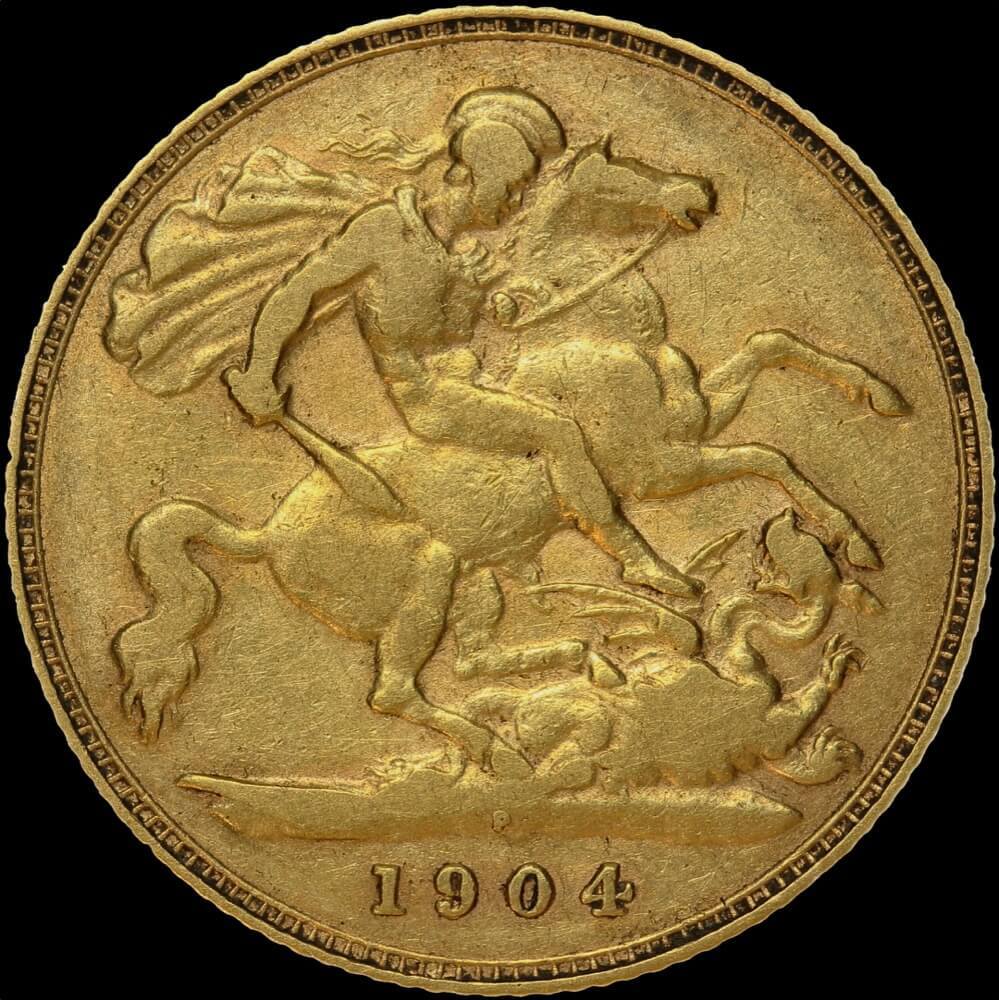 1904 Perth Edward VII Half Sovereign Fine product image