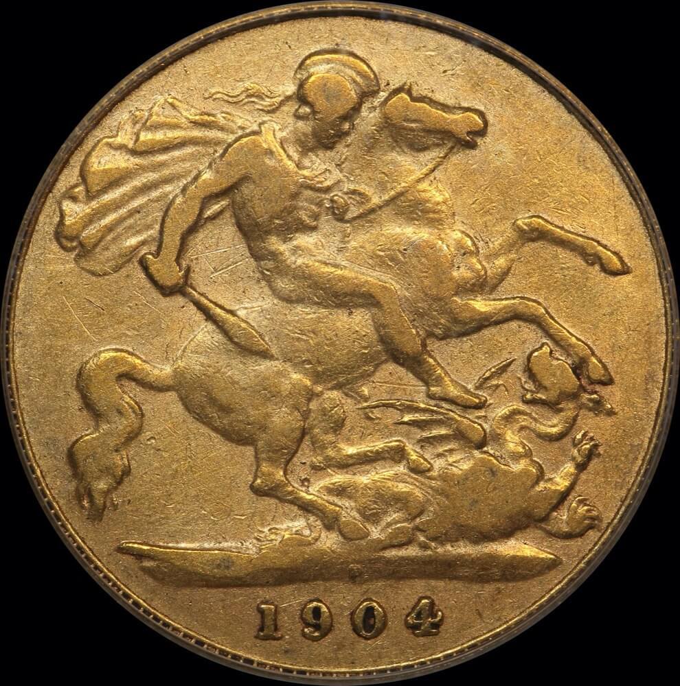 1904 Perth Edward VII Half Sovereign PCGS XF40 product image