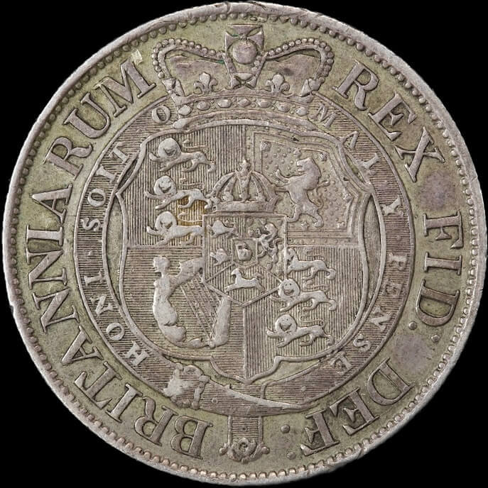 1819 Silver Half Crown George III 3789 Very Fine product image