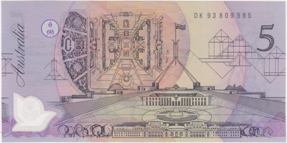 1993 $5 Note Fraser/Evans R216 Uncirculated product image