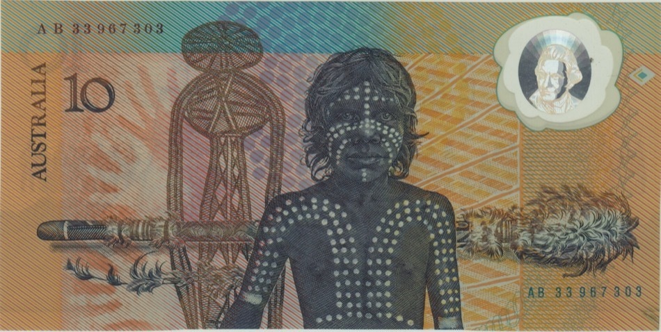 1988 $10 Note Bicentennial 1st issue AB 33 Last Prefix Johnston/Fraser R310aL Uncirculated product image
