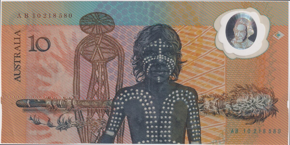 1988 $10 Note Bicentennial 2nd issue AB 10 First prefix Johnston/Fraser R310BF Extremely Fine product image