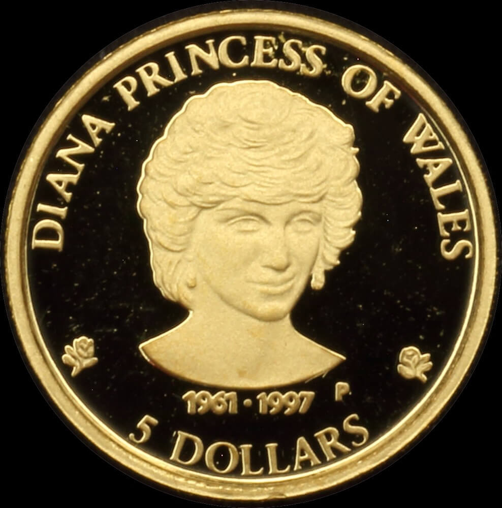 Cook Islands 1997 Gold $5 Commemorative Coin - Diana, Princess of Wales product image