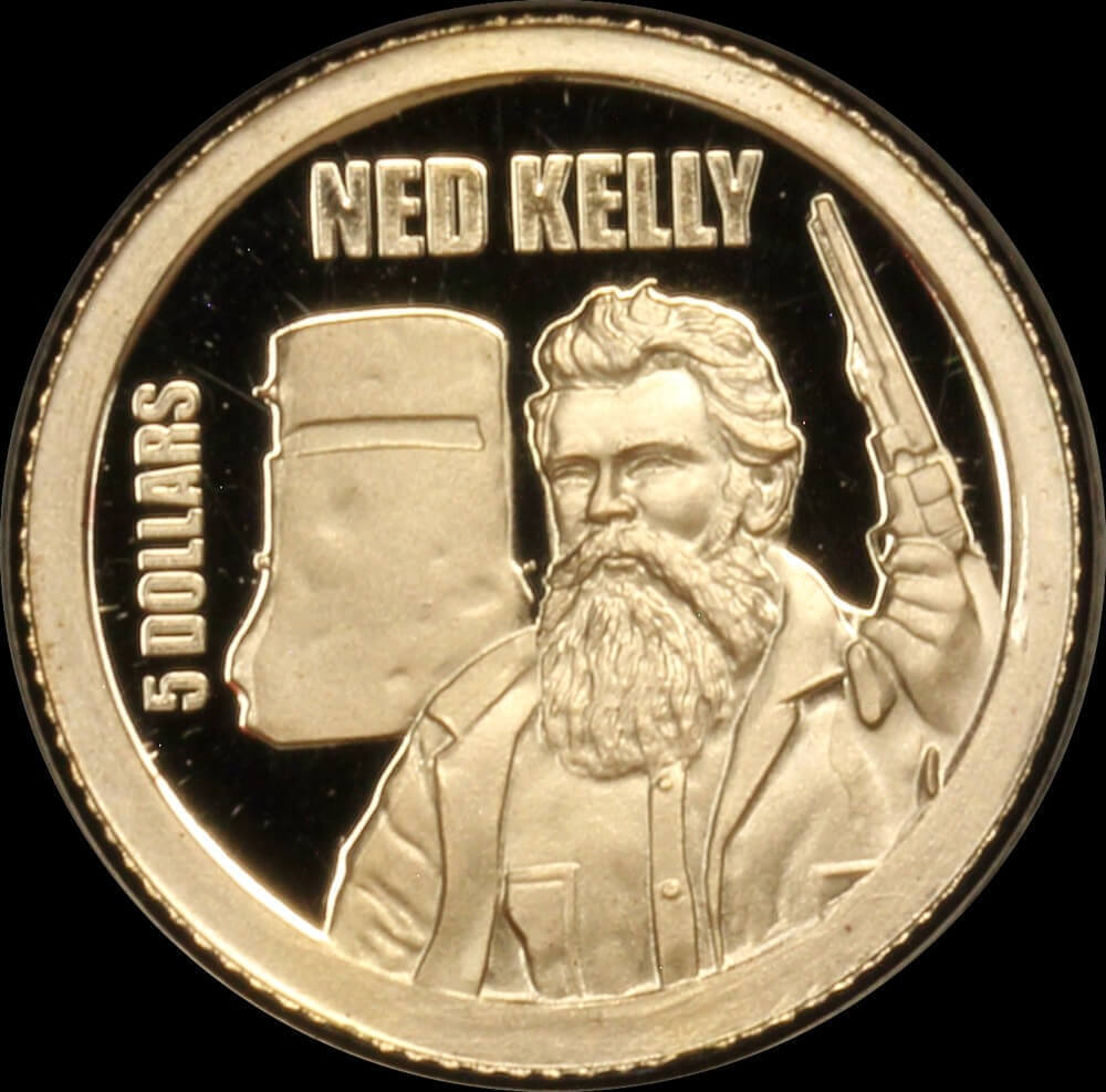 Cook Islands 2013 Gold $5 Coin Uncirculated - Ned Kelly product image