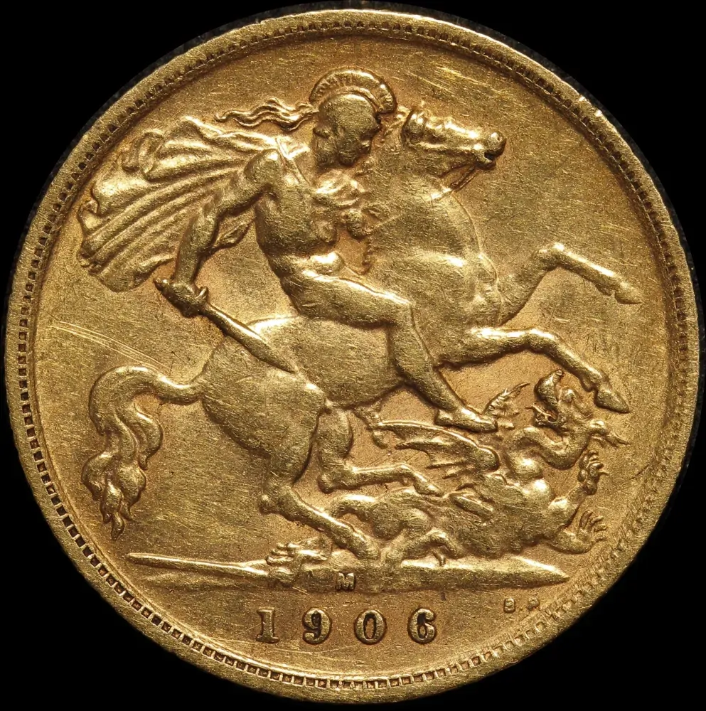 1906 Melbourne Edward VII Half Sovereign about VF product image