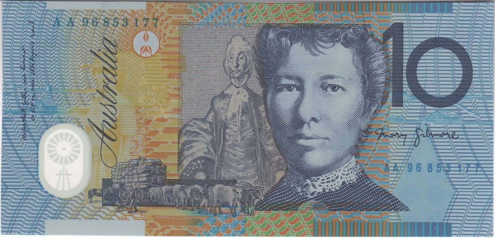 1996 $10 Note AA96 First Prefix Macfarlane/Evans R318aF Uncirculated product image