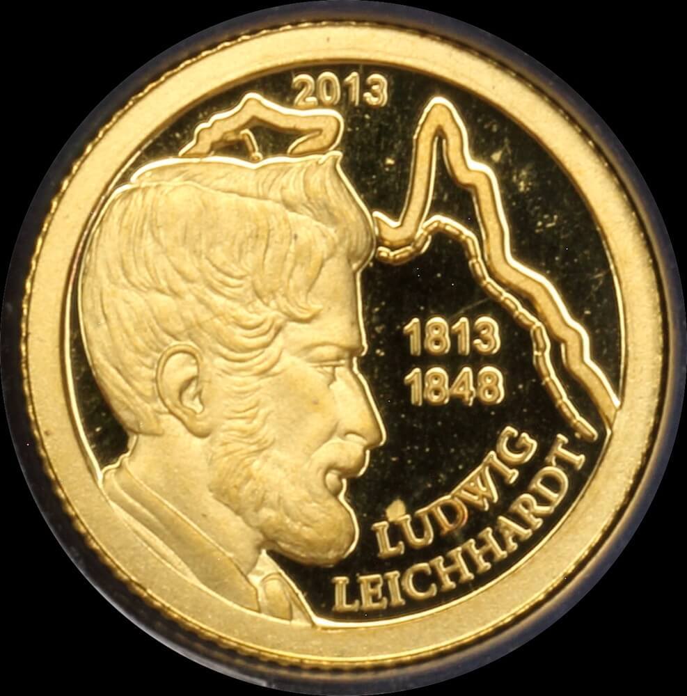 Palau 2013 Gold $1 Half Gram Coin - Ludwig Leichhardt product image