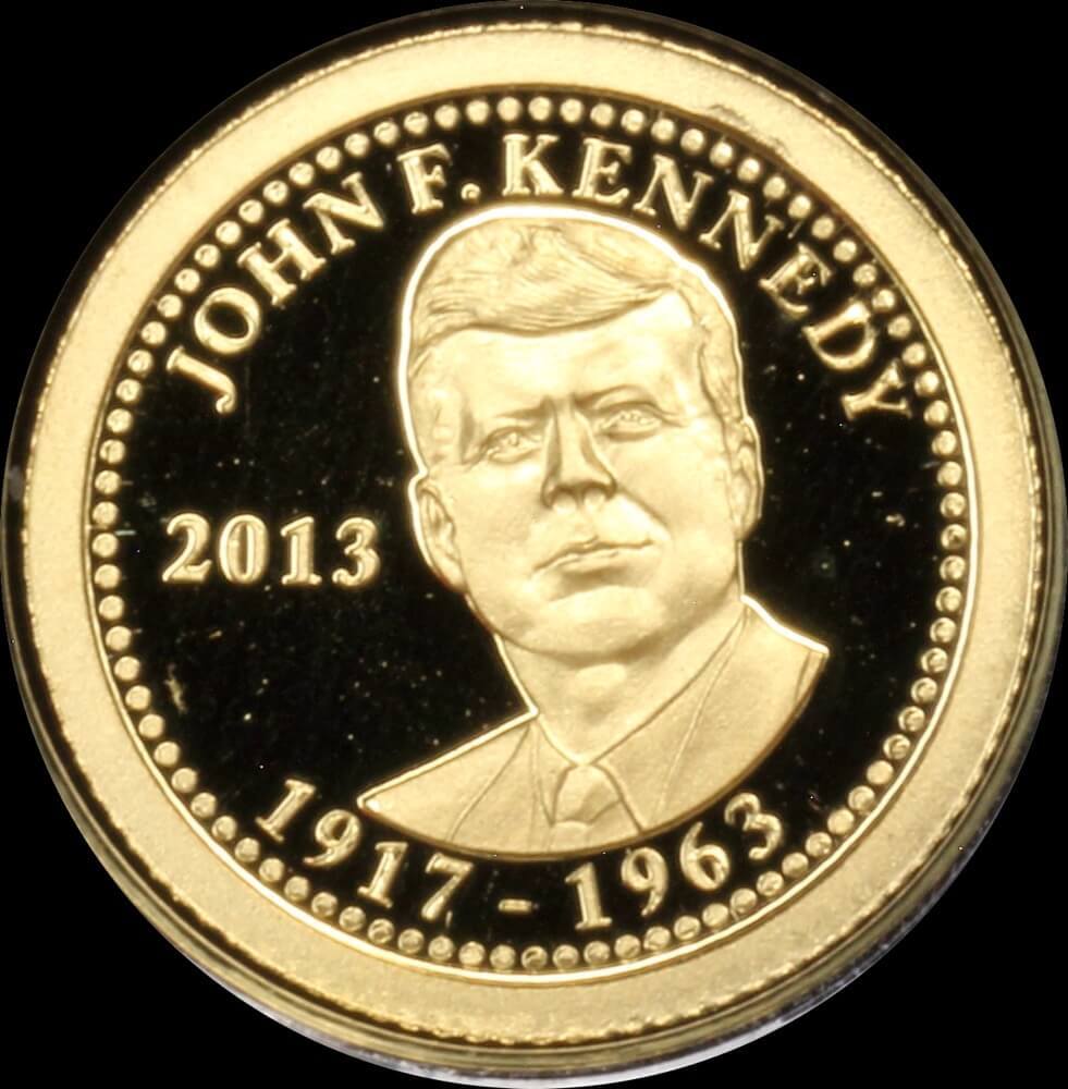 Samoa 2013 Gold $1 Half Gram Coin - John F. Kennedy product image