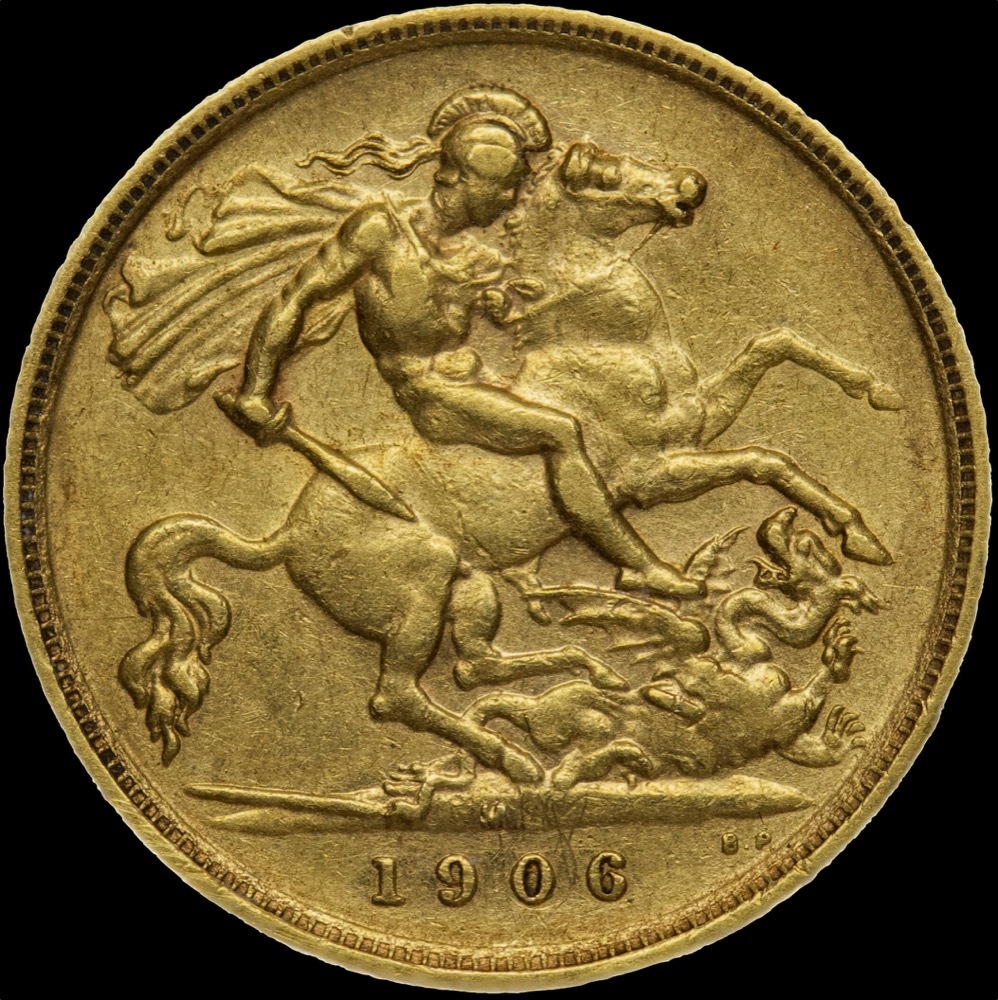1906 Melbourne Edward VII Half Sovereign Very Fine product image