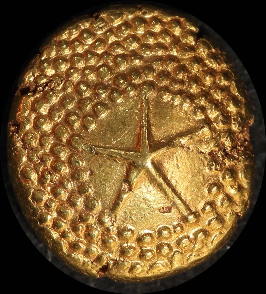 India (British EIC - Madras) 1740~1807 Gold Star Pagoda KM# 303 Extremely Fine product image