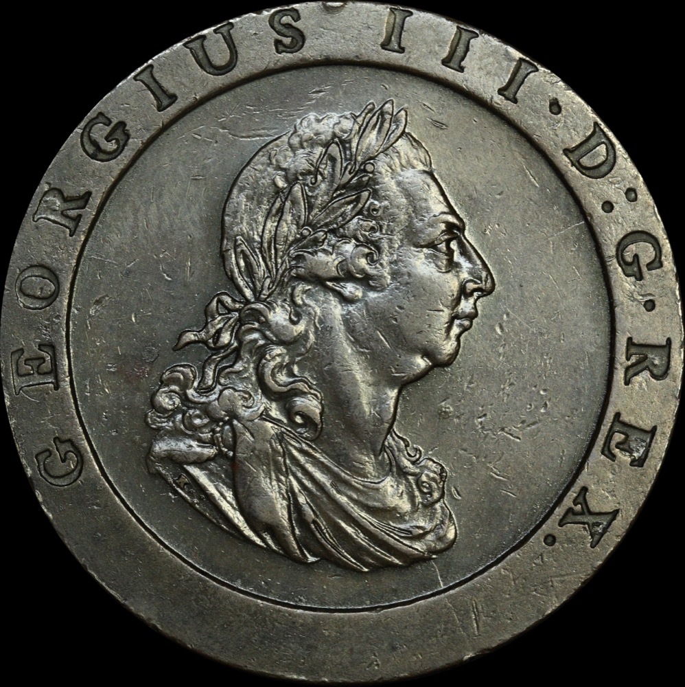 Great Britain 1797 Copper Penny S# 3777 Extremely Fine product image