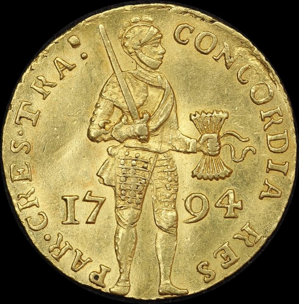 Netherlands (Utrecht) Gold Ducat 1794 KM# 7 Extremely Fine product image