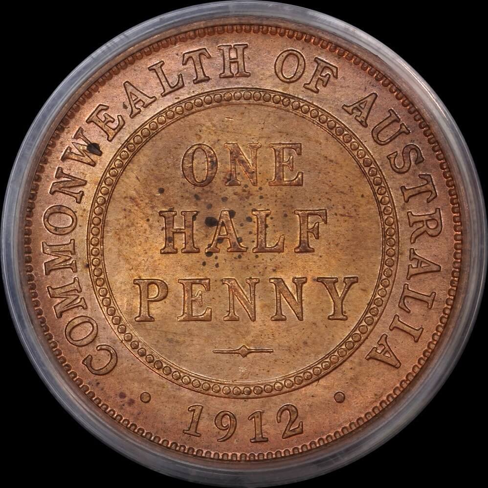 1912-H Halfpenny Choice Unc (PCGS MS64RD) product image