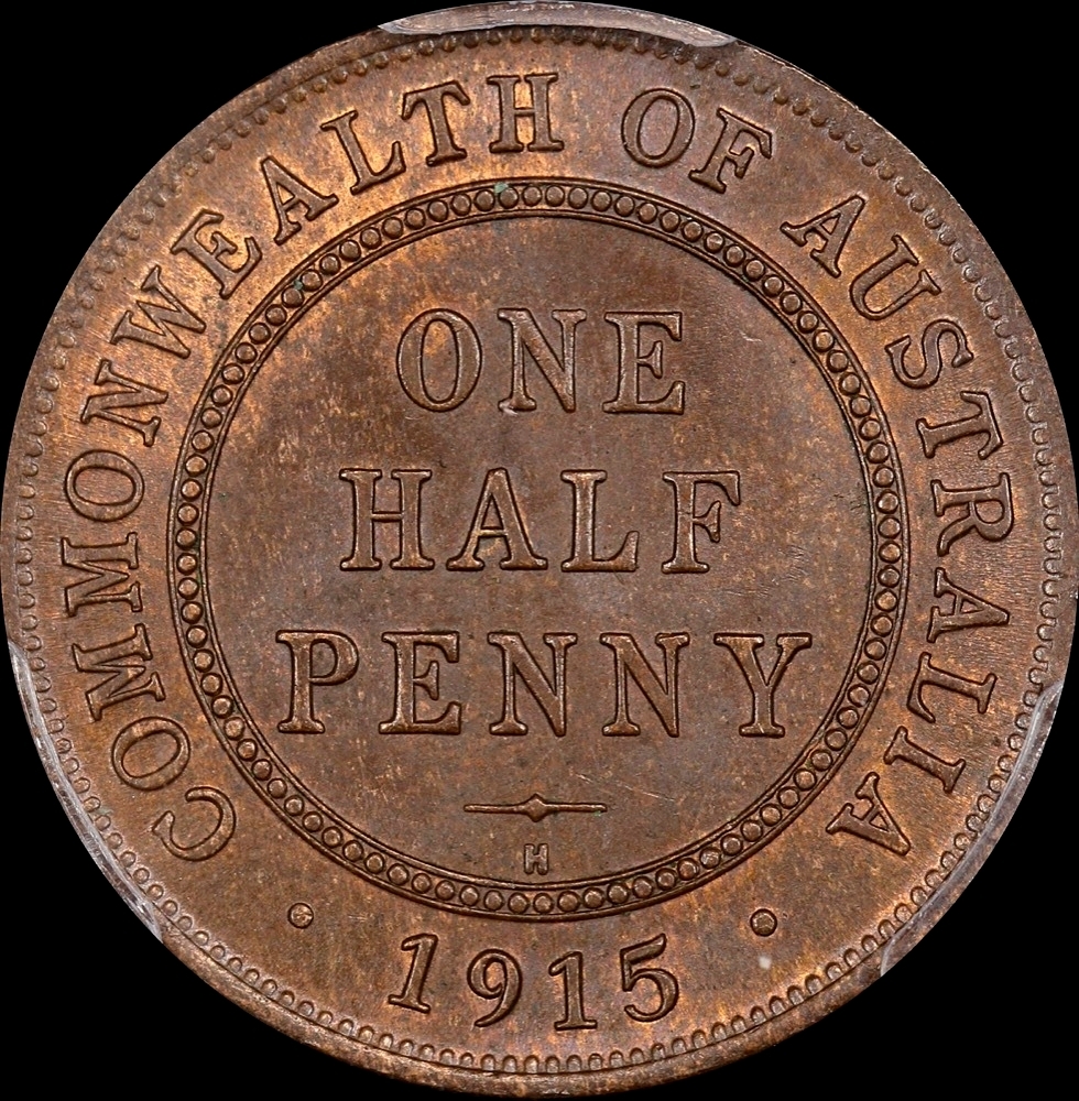 1915-H Halfpenny PCGS MS62BN product image