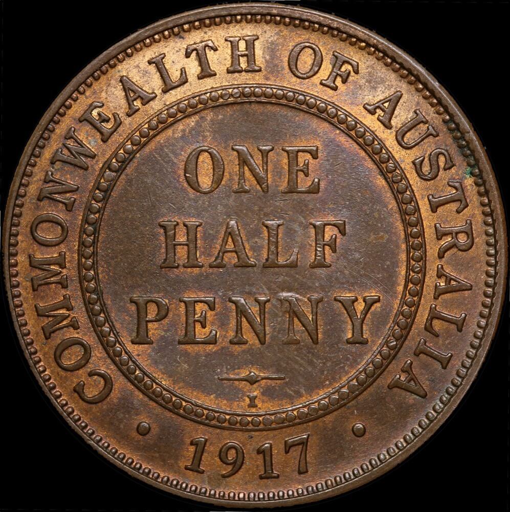 1917-I Halfpenny good EF product image
