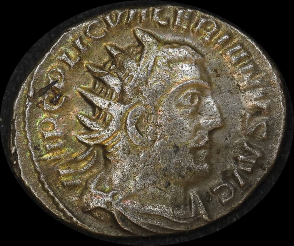 Ancient Rome (Imperial) 253 AD Valerian Silver Antoninianus RIC V 77 cf good VF product image