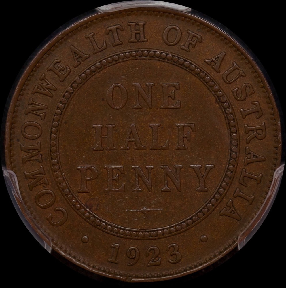1923 Halfpenny PCGS AU55BN product image