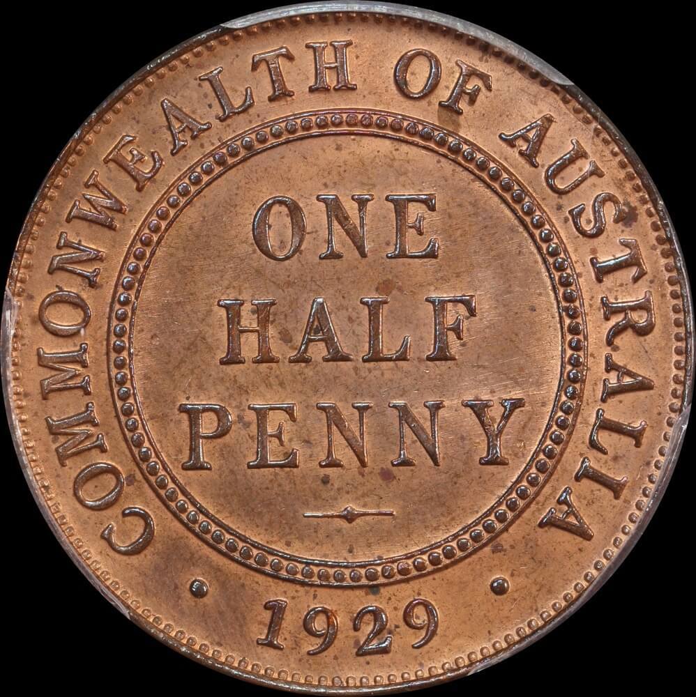 1929 Halfpenny Choice Unc (PCGS MS64BN) product image