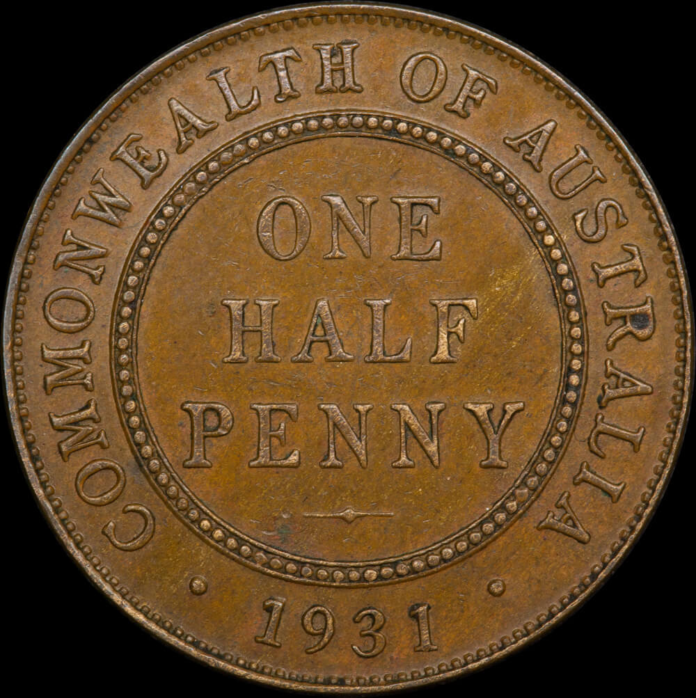 1931 Halfpenny Extremely Fine product image