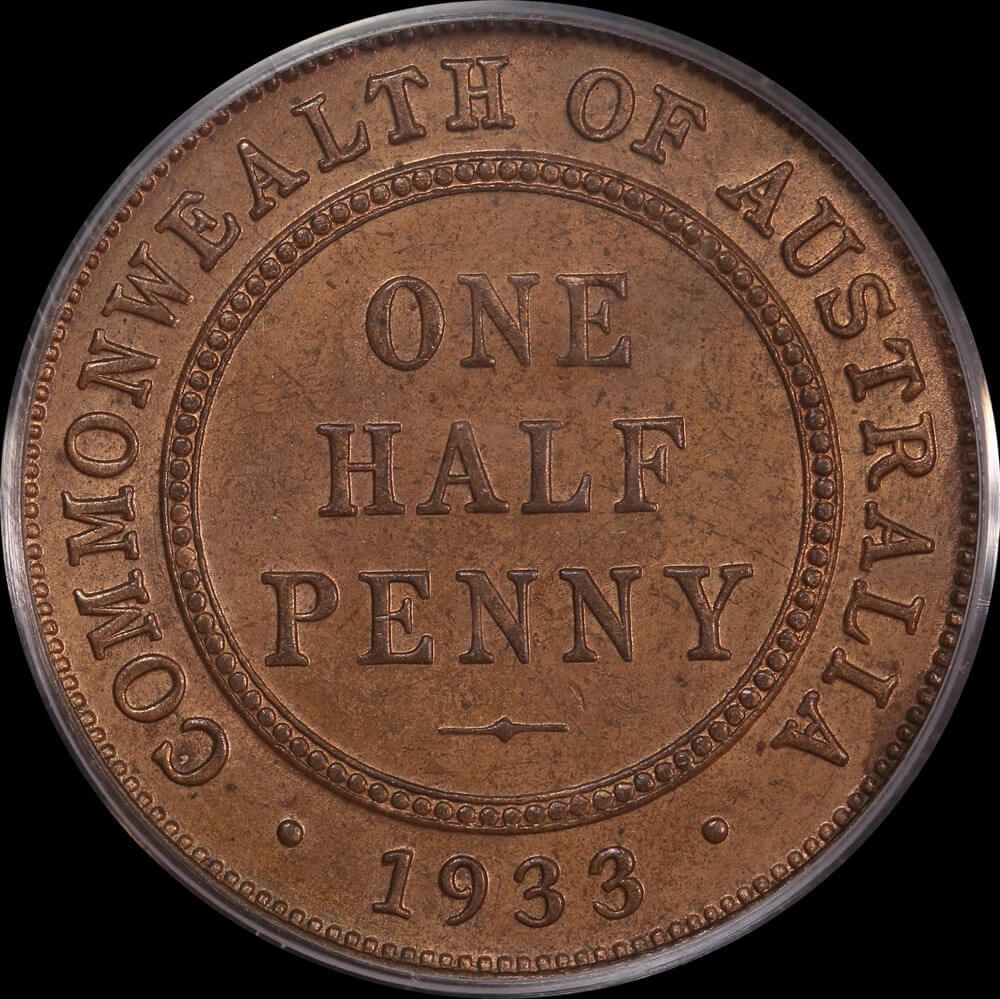 1933 Halfpenny Choice Unc (PCGS MS64RB) product image