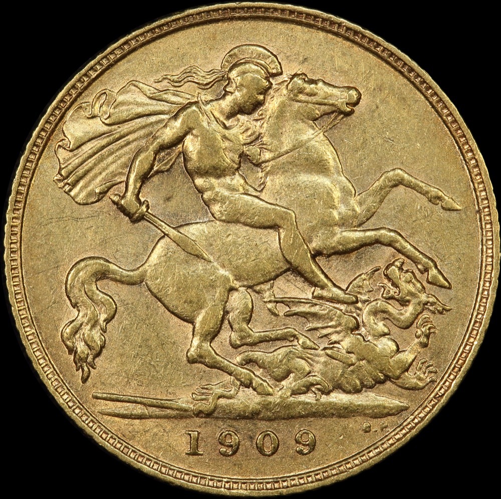 1909 Perth Edward VII Half Sovereign PCGS AU53 product image