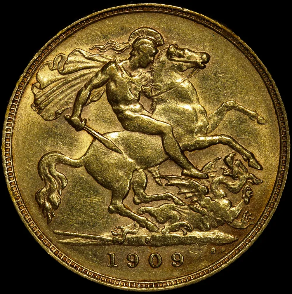 1909 Perth Edward VII Half Sovereign good VF product image