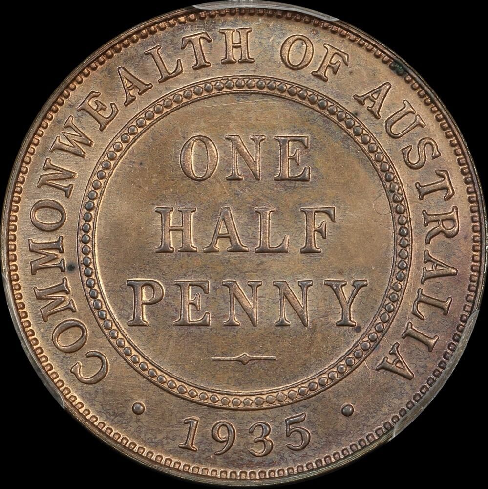 1935 Melbourne Proof Halfpenny PCGS PR64RB product image