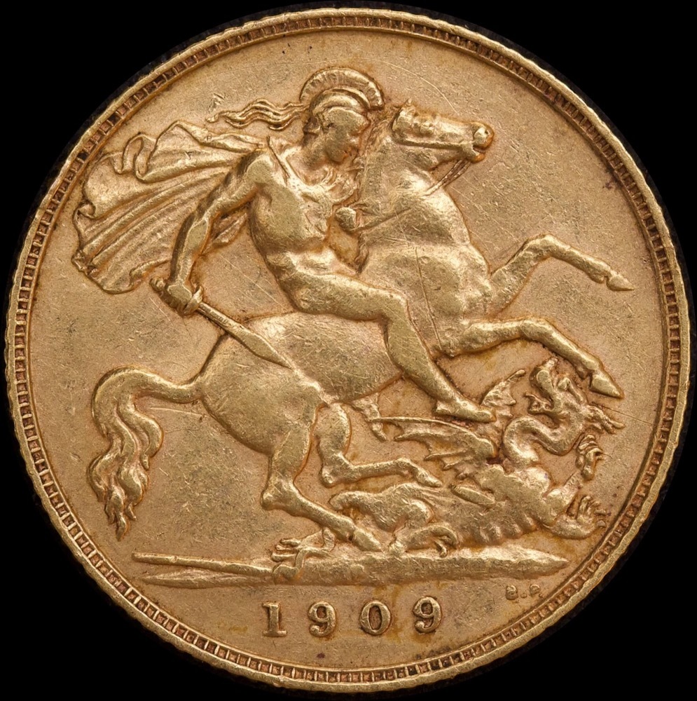 1909 Perth Edward VII Half Sovereign Very Fine product image